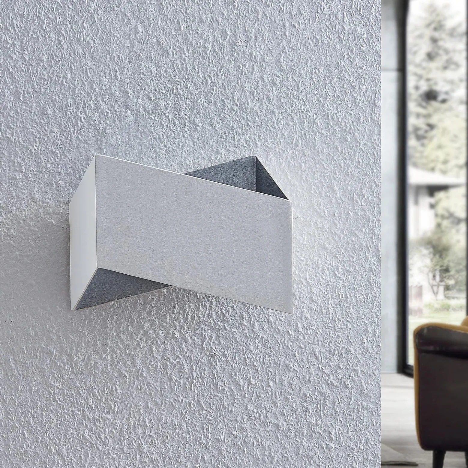 Arcchio Assona aplique, blanco-plata