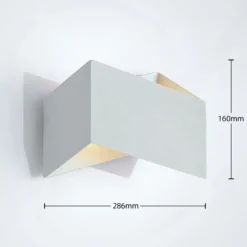Arcchio Assona aplique, blanco-plata