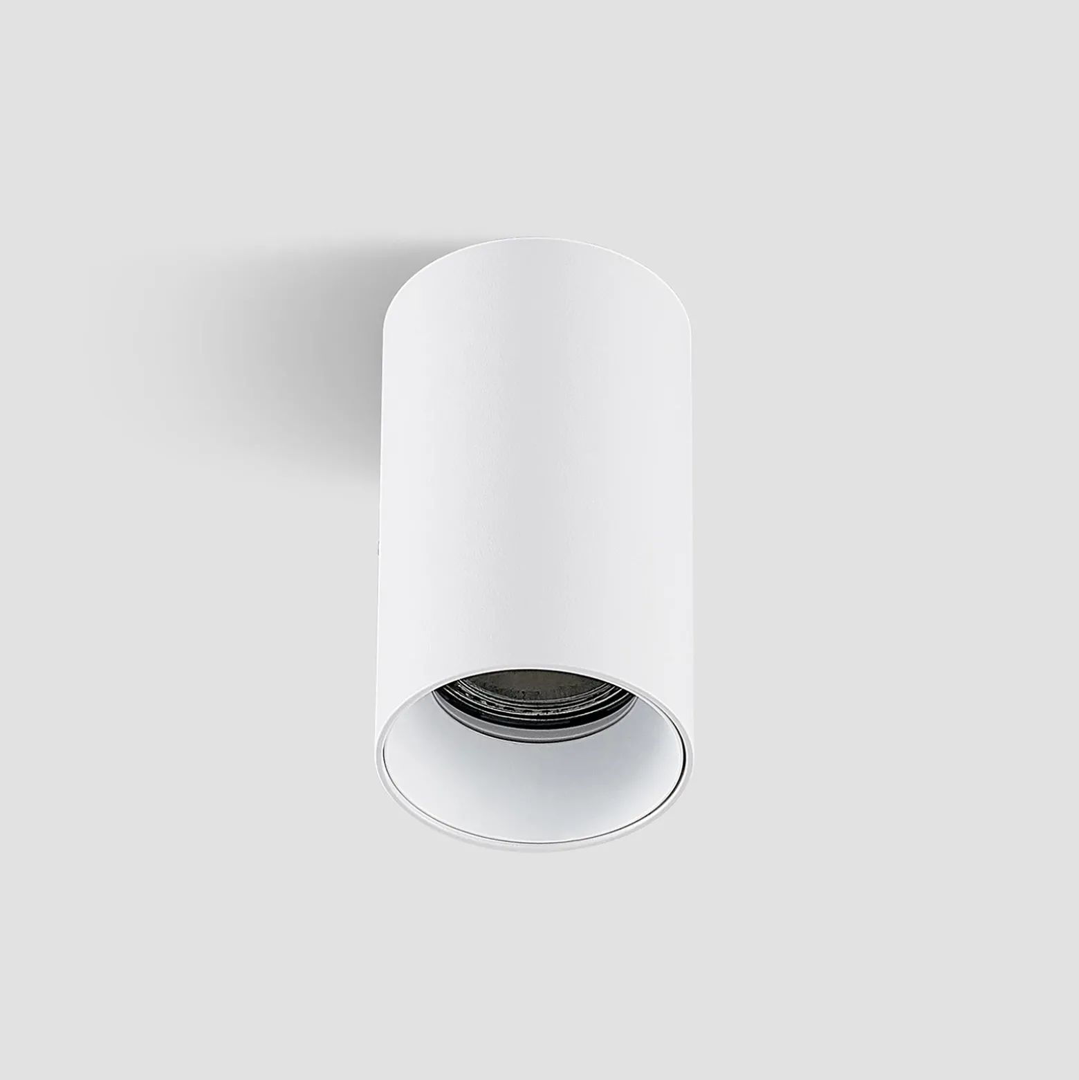 Arcchio Downlight Brinja, blanco, metal, Ø 6 cm, redondo, GU10