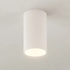 Arcchio Downlight Brinja, blanco, metal, Ø 6 cm, redondo, GU10