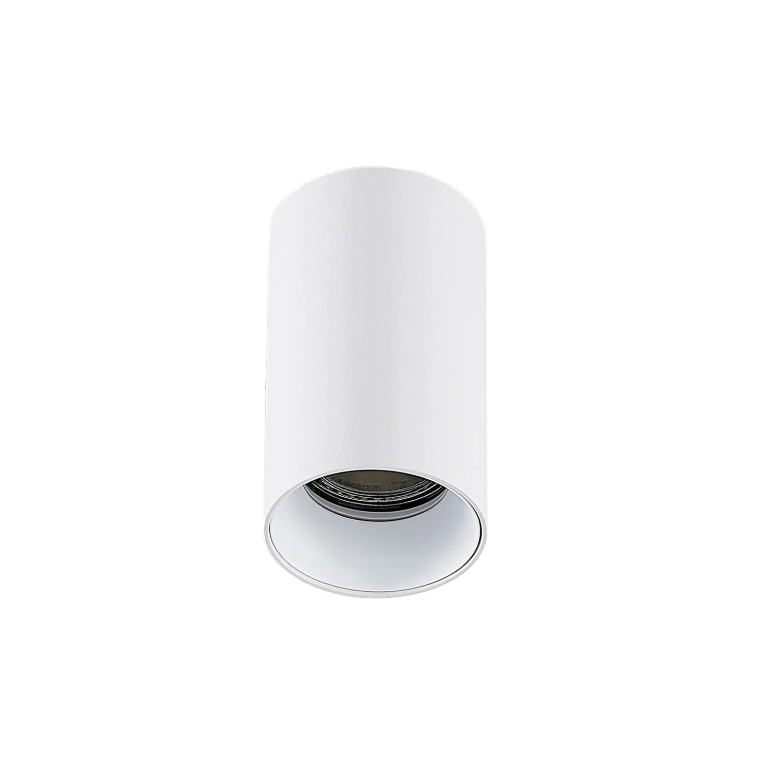 Arcchio Downlight Brinja, blanco, metal, Ø 6 cm, redondo, GU10