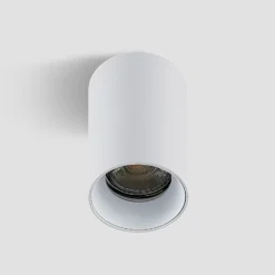 Arcchio Downlight Brinja, blanco, metal, Ø 6 cm, redondo, GU10