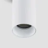 Arcchio Downlight Brinja, blanco, metal, Ø 6 cm, redondo, GU10