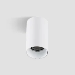 Arcchio Downlight Brinja, blanco, metal, Ø 6 cm, redondo, GU10