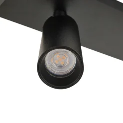 Arcchio Downlight Brinja Slim, negro, 3 luces GU10 MR11