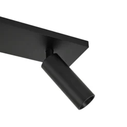 Arcchio Downlight Brinja Slim, negro, 3 luces GU10 MR11