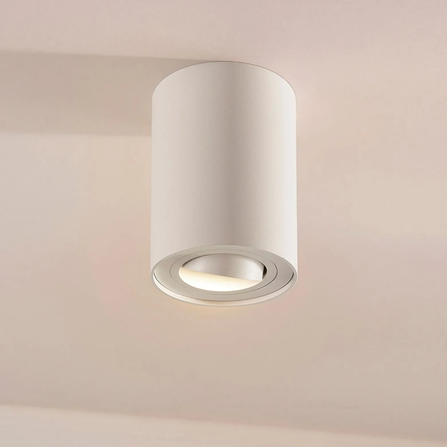 Arcchio downlight de techo Jolina, redondo, blanco, 13 cm, metal
