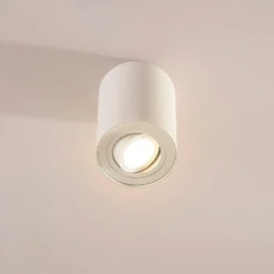 Arcchio downlight de techo Jolina, redondo, blanco, 13 cm, metal