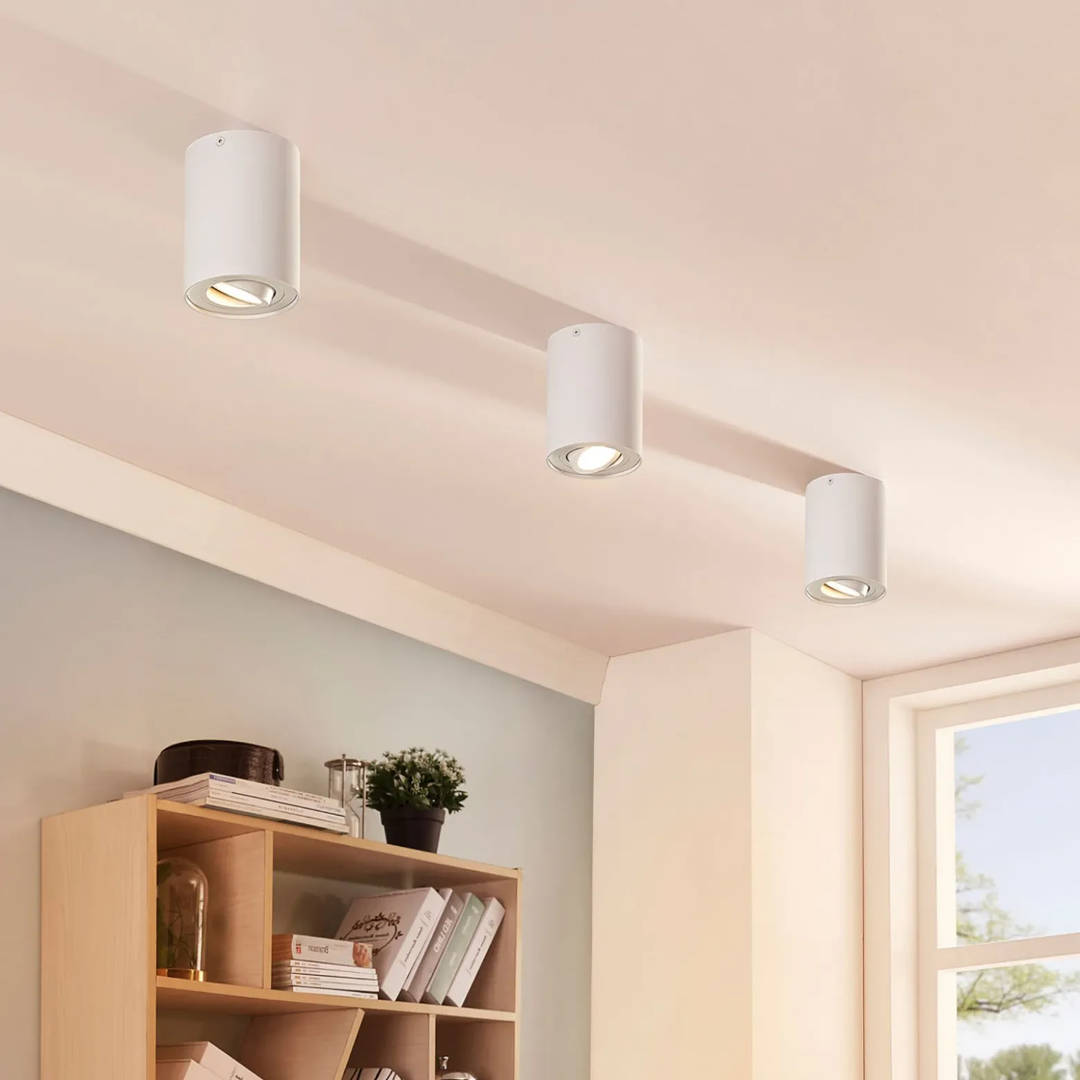 Arcchio downlight de techo Jolina, redondo, blanco, 13 cm, metal