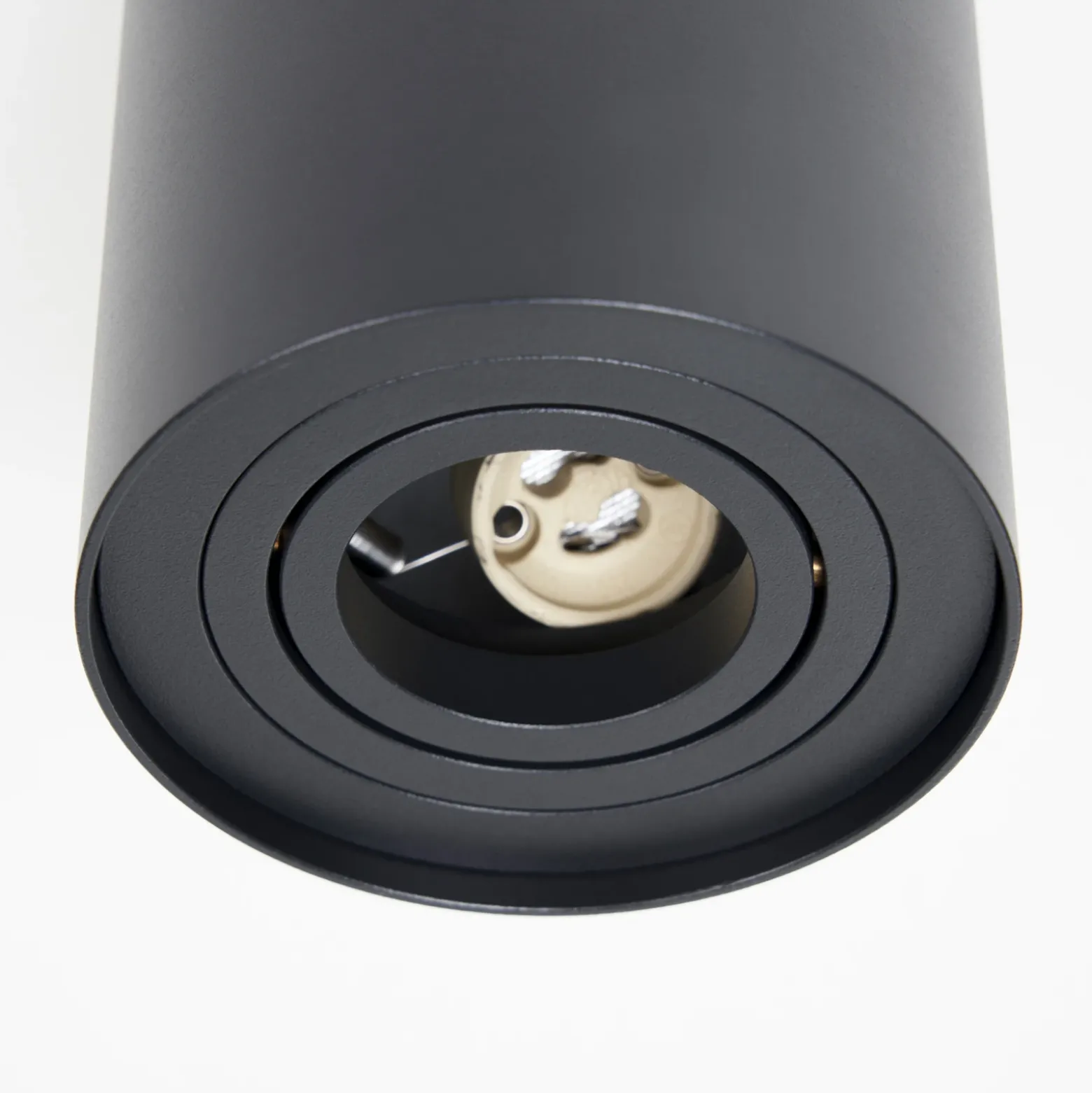 Arcchio downlight de techo Jolina, redondo, antracita, 13 cm, metal