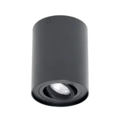 Arcchio downlight de techo Jolina, redondo, antracita, 13 cm, metal