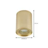 Arcchio downlight de techo Jolina, redondo, dorado, 13 cm, metal