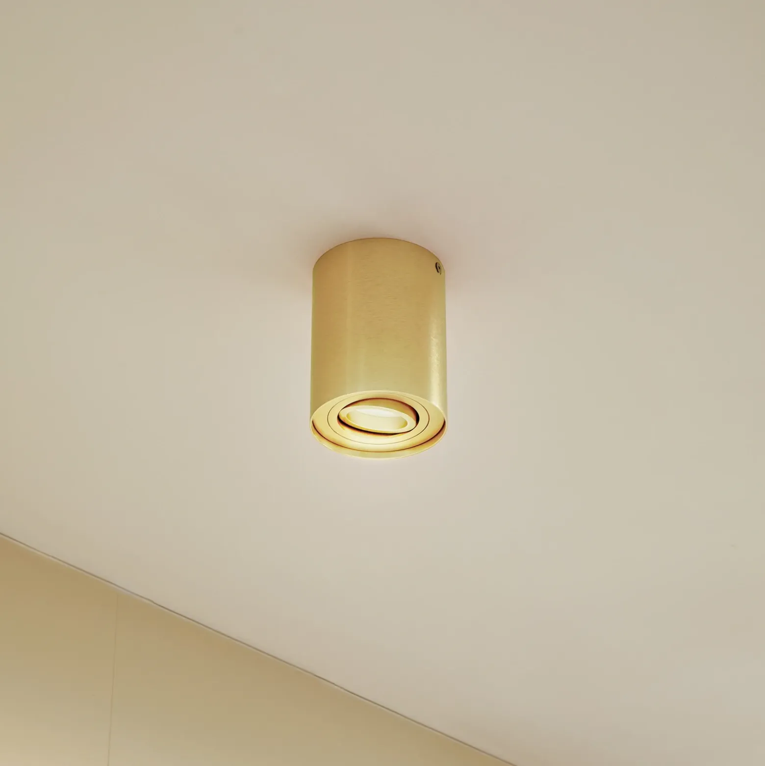 Arcchio downlight de techo Jolina, redondo, dorado, 13 cm, metal