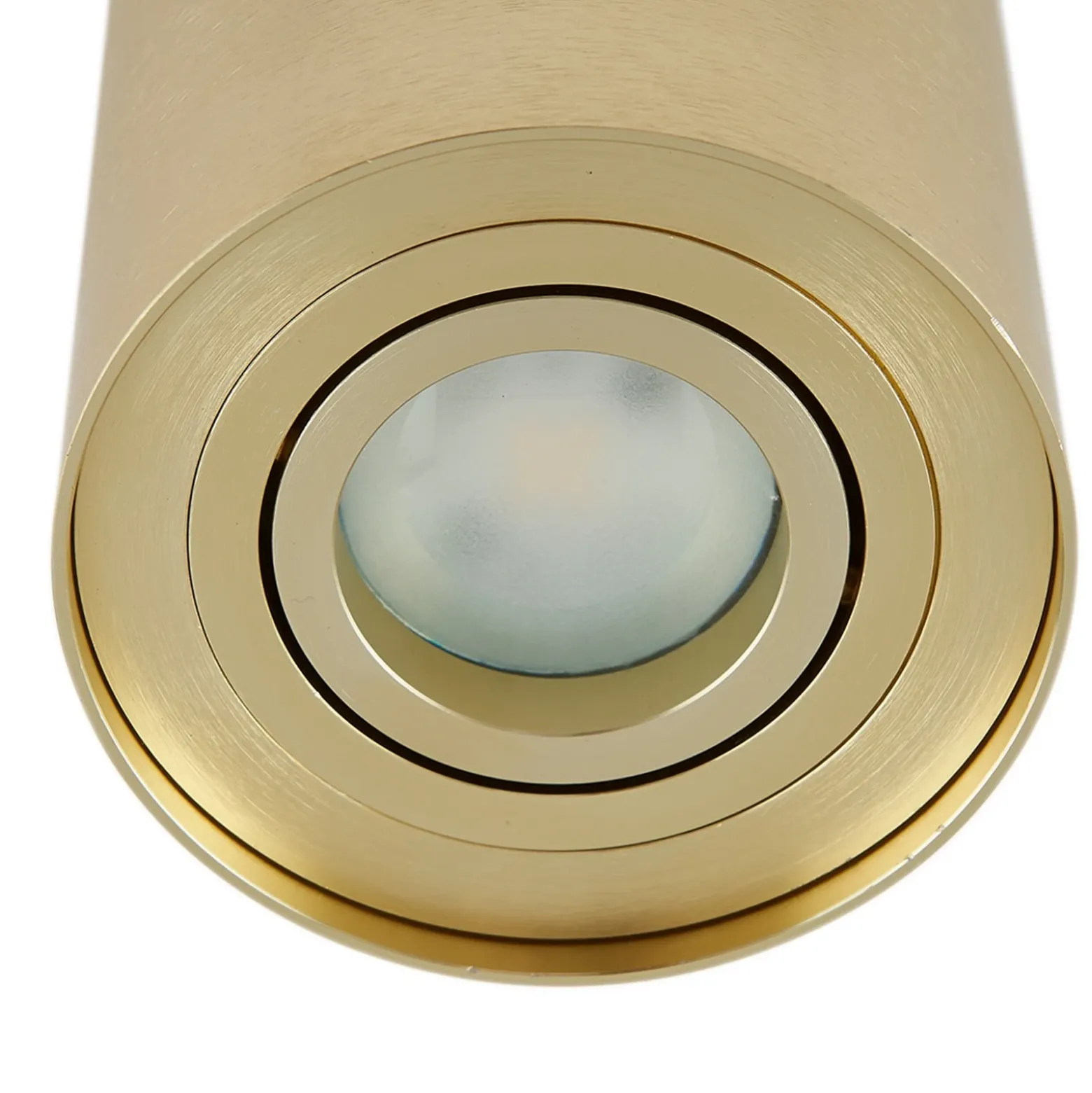 Arcchio downlight de techo Jolina, redondo, dorado, 13 cm, metal