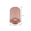 Arcchio downlight de techo Jolina, redondo, cobre, 13 cm, metal