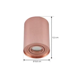 Arcchio downlight de techo Jolina, redondo, cobre, 13 cm, metal