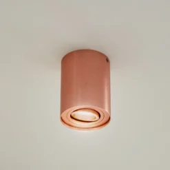 Arcchio downlight de techo Jolina, redondo, cobre, 13 cm, metal