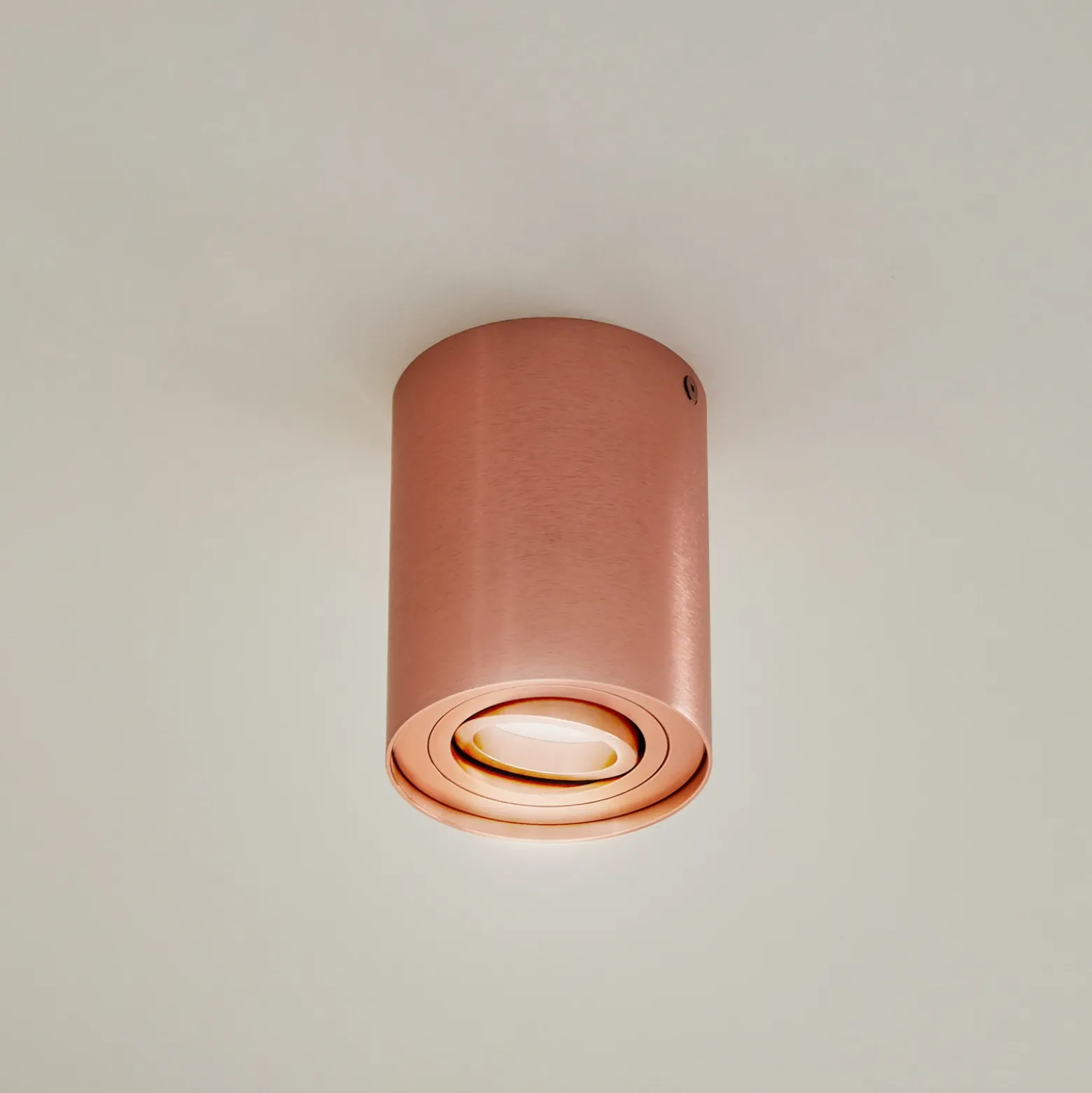 Arcchio downlight de techo Jolina, redondo, cobre, 13 cm, metal