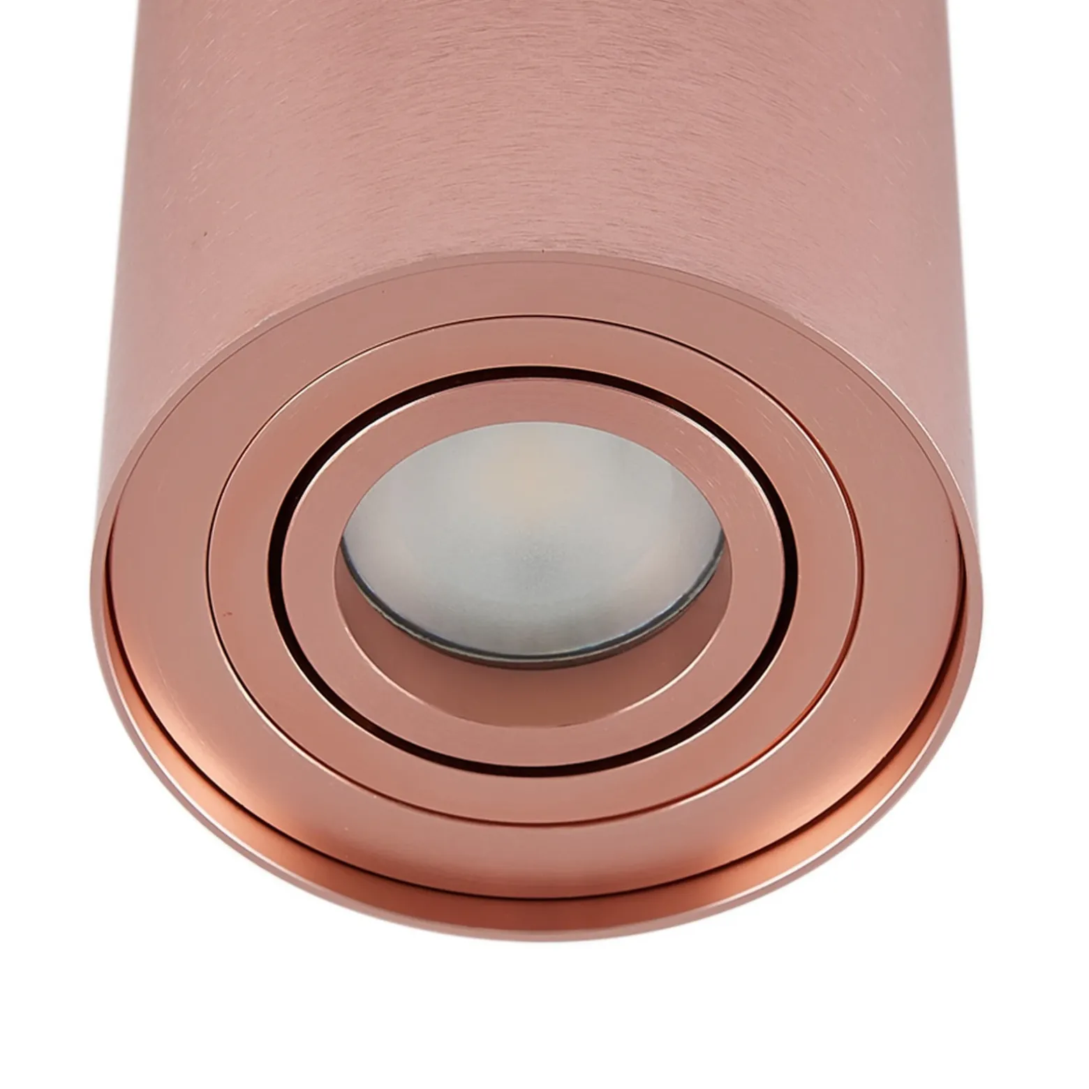 Arcchio downlight de techo Jolina, redondo, cobre, 13 cm, metal
