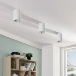 Arcchio downlight de techo Jolina, redondo, blanco, set de 2, aluminio
