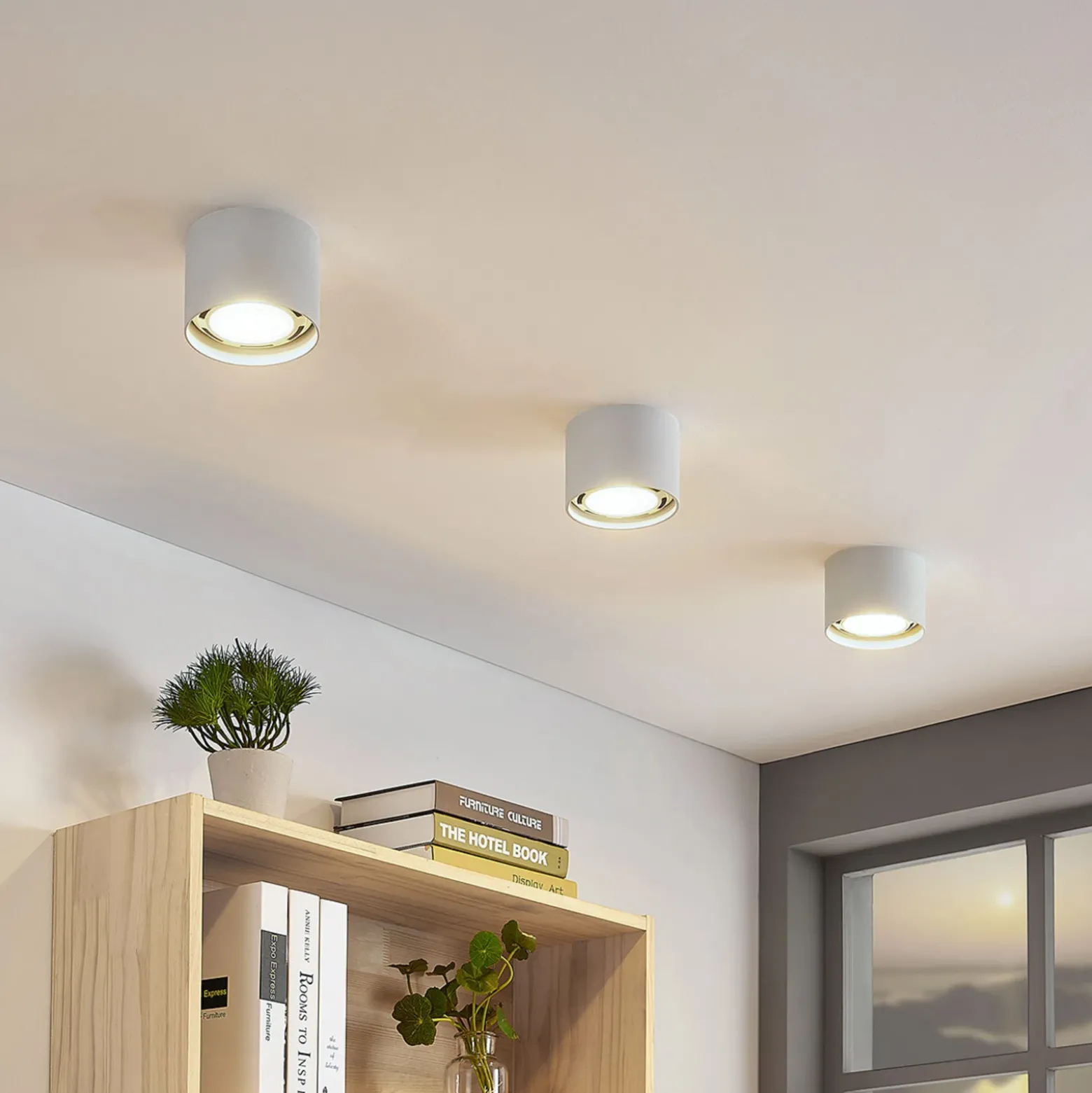 Arcchio downlight de techo Mabel, Ø 12 cm, blanco, metal, GU10