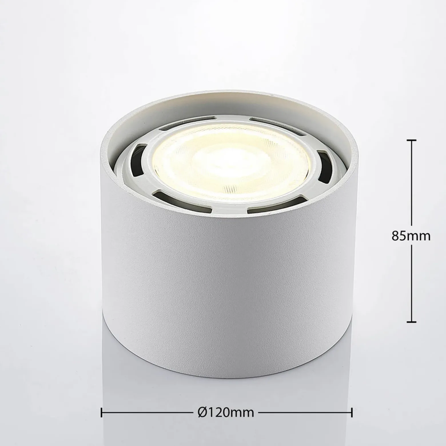 Arcchio downlight de techo Mabel, Ø 12 cm, blanco, metal, GU10
