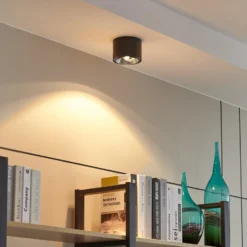 Arcchio downlight de techo Mabel, Ø 12 cm, gris, metal, GU10
