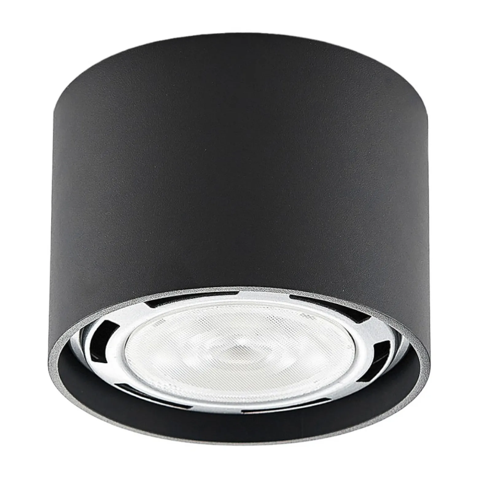 Arcchio downlight de techo Mabel, Ø 12 cm, gris, metal, GU10