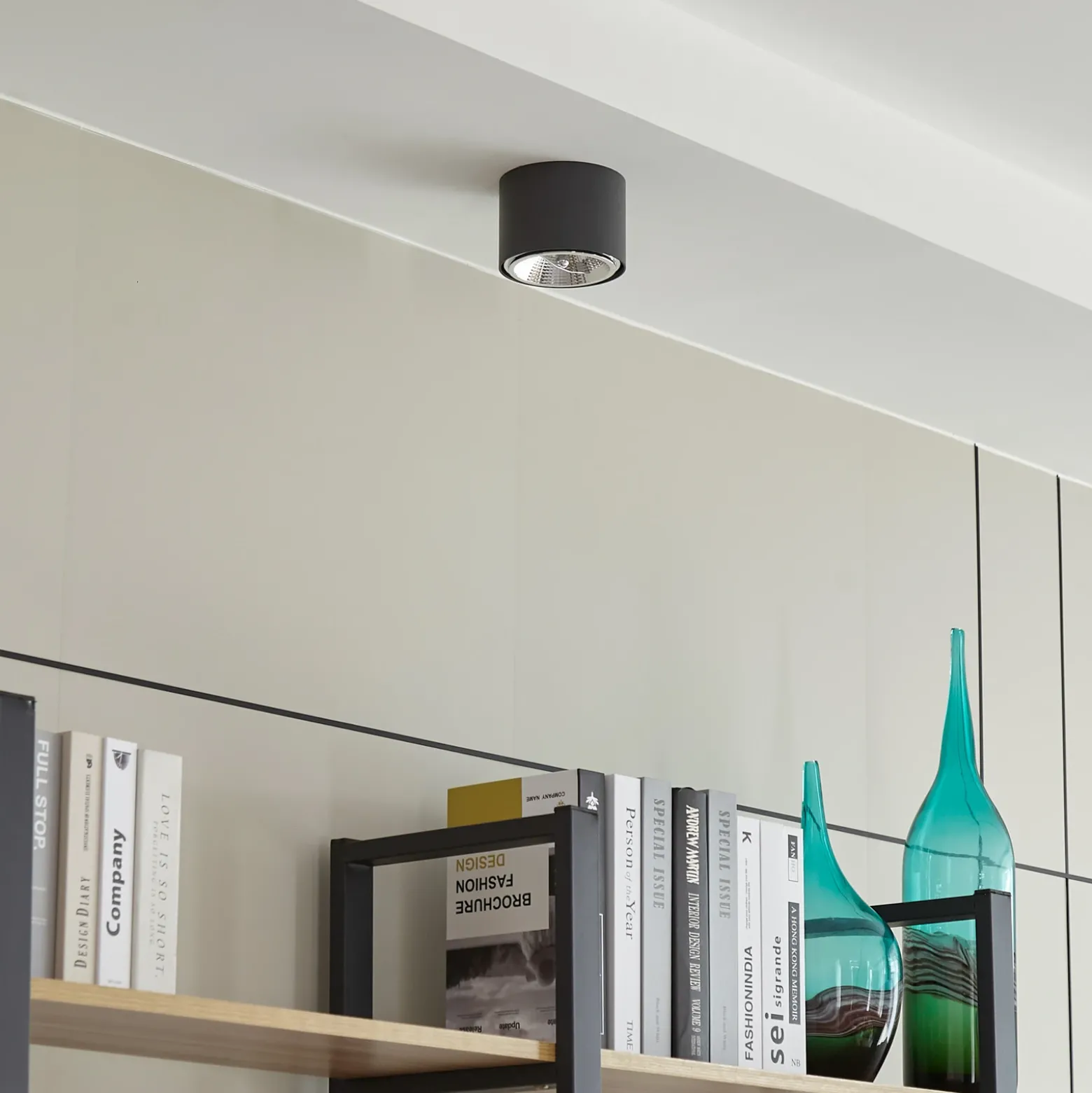 Arcchio downlight de techo Mabel, Ø 12 cm, gris, metal, GU10