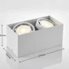 Arcchio downlight de techo Mabel, 2 luces, 27 cm, blanco, GU10