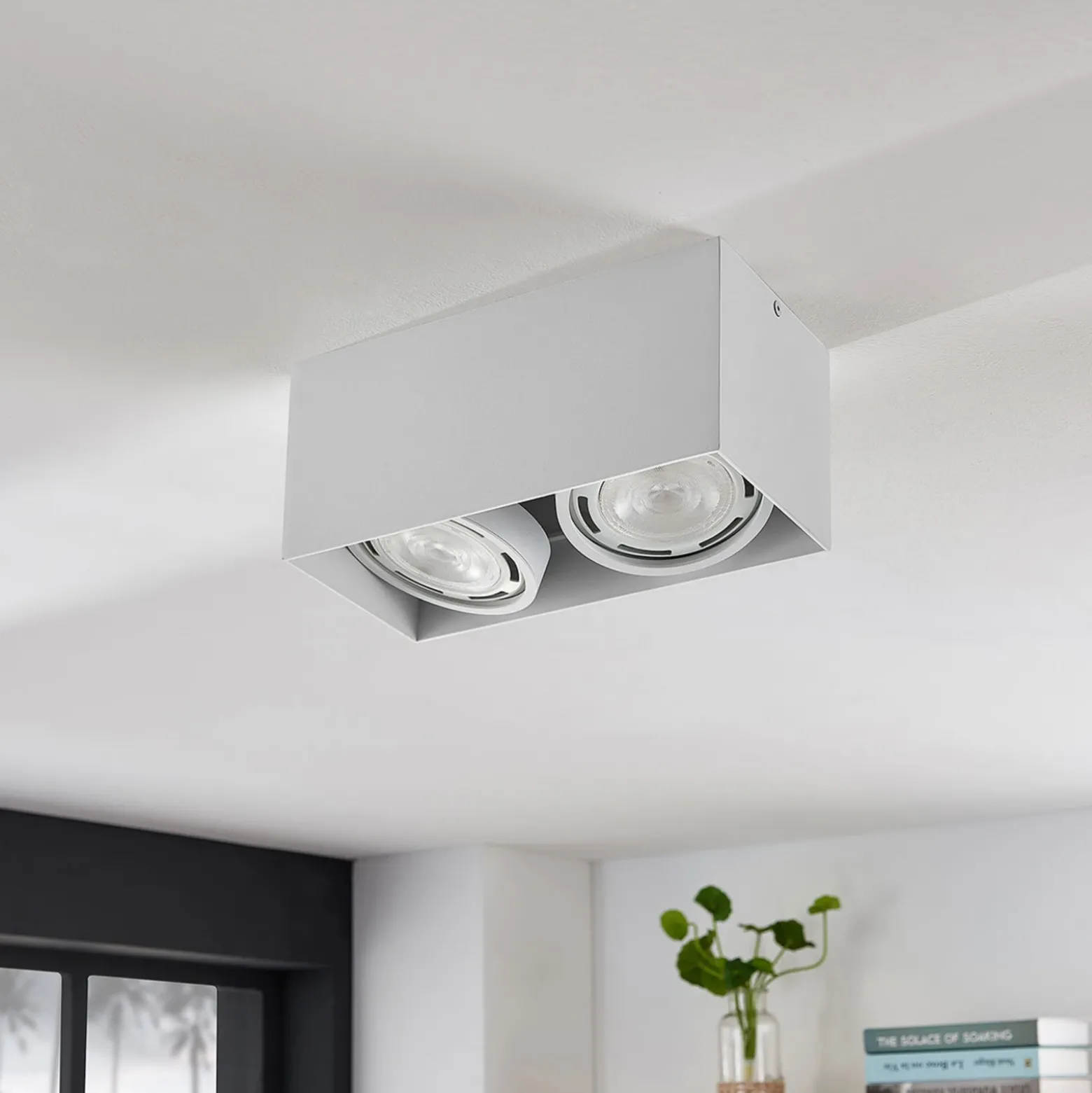 Arcchio downlight de techo Mabel, 2 luces, 27 cm, blanco, GU10