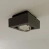 Arcchio downlight de techo Ronka, gris, 19 cm x 19 cm, GU10
