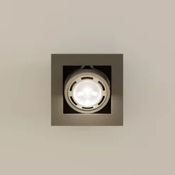 Arcchio downlight de techo Ronka, gris, 19 cm x 19 cm, GU10
