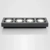Arcchio downlight de techo Ronka, 65 cm, 4 luces, gris, GU10