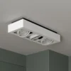 Arcchio downlight de techo Ronka, 50 cm, 3 luces, blanco, GU10