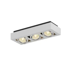 Arcchio downlight de techo Ronka, 50 cm, 3 luces, blanco, GU10