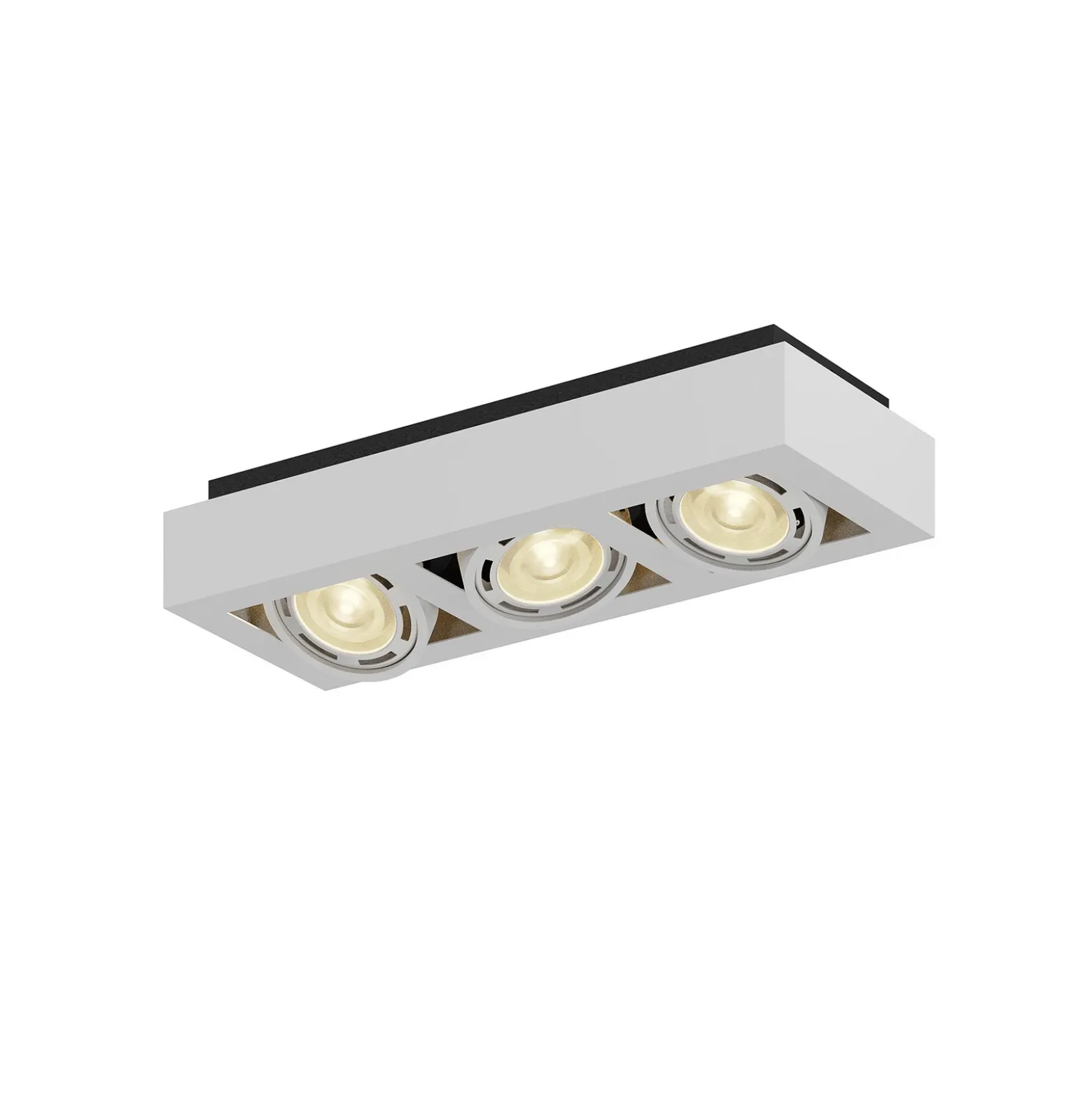 Arcchio downlight de techo Ronka, 50 cm, 3 luces, blanco, GU10