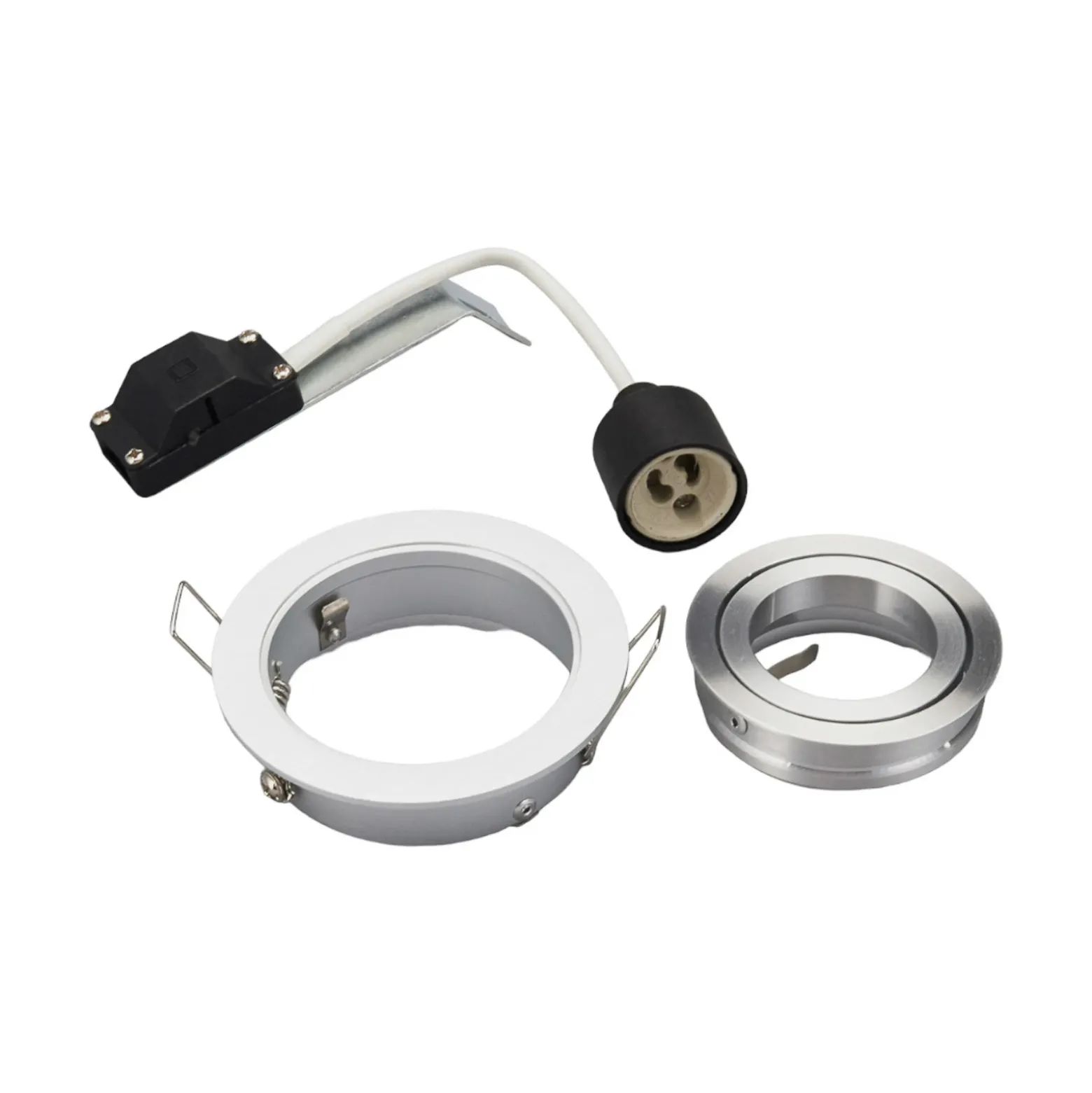 Arcchio downlight empotrable Sophia, aluminio, redondo