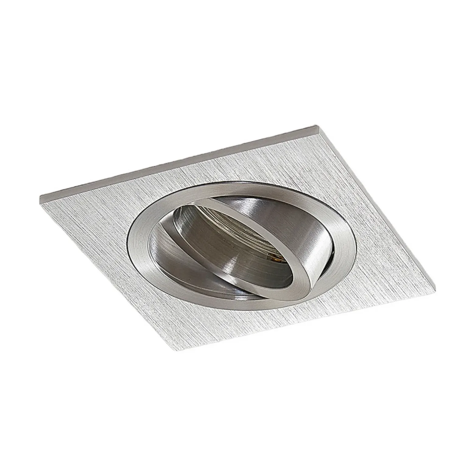 Arcchio downlight empotrable Sophia, aluminio, angular