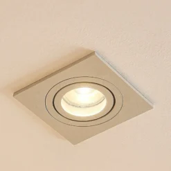 Arcchio downlight empotrable Sophia, blanco, angular