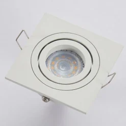 Arcchio downlight empotrable Sophia, blanco, angular