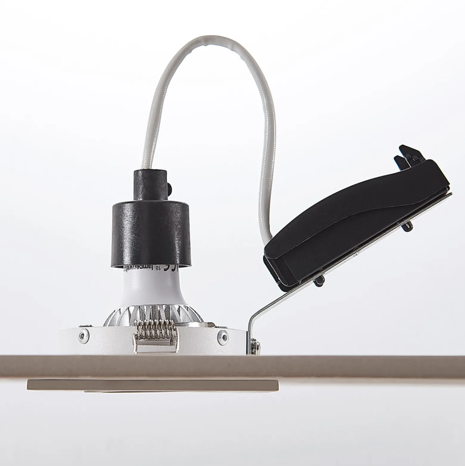 Arcchio downlight empotrable Sophia, blanco, angular