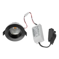 Arcchio downlight LED Aryx, negro, 3.000K