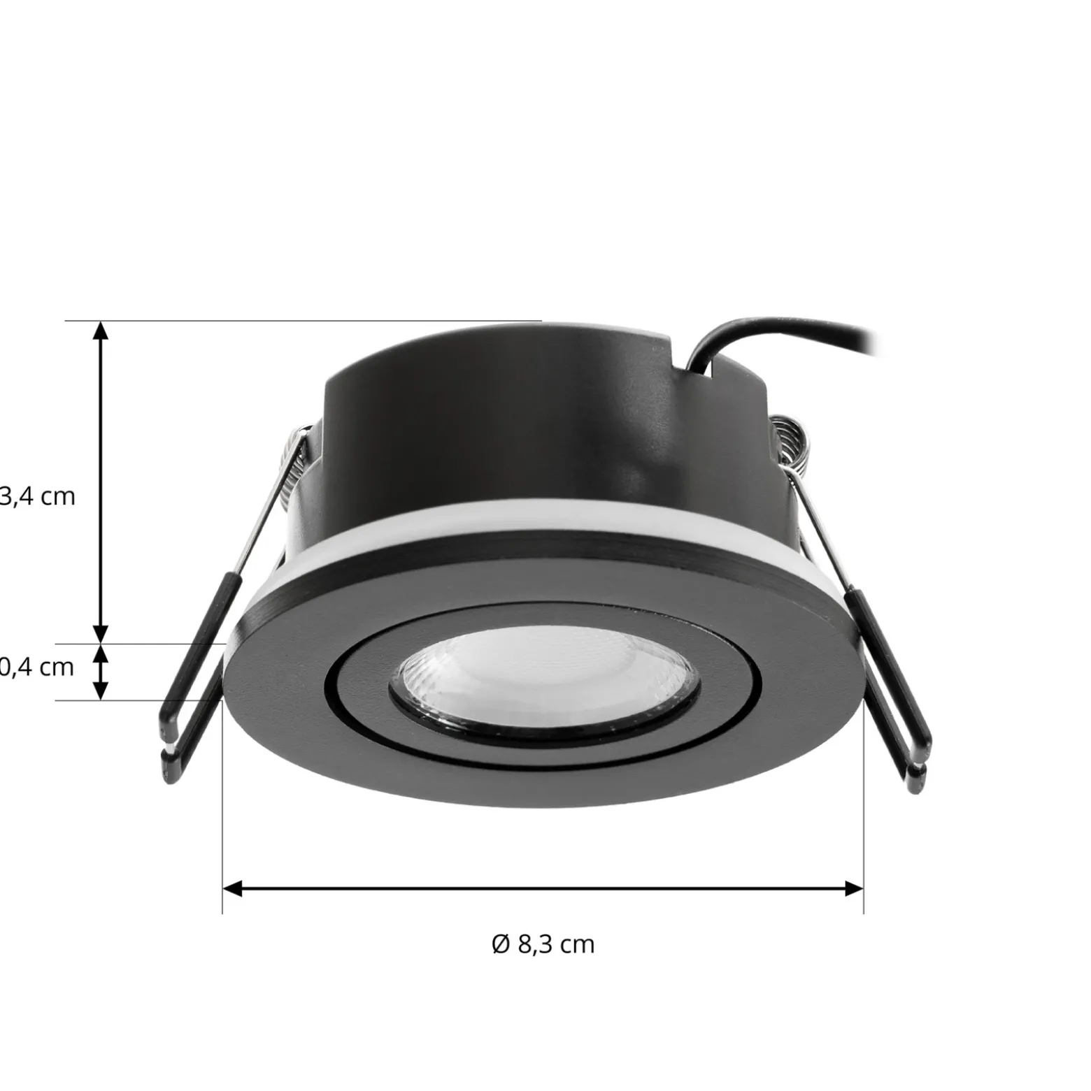 Arcchio downlight LED Eliar redondo negro CCT orientable