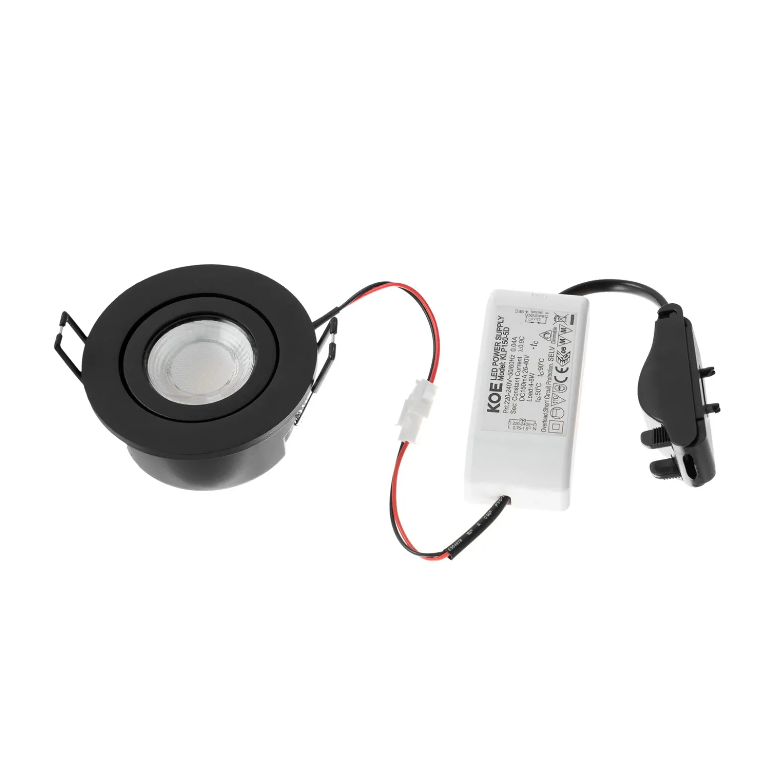 Arcchio downlight LED Eliar redondo negro CCT orientable