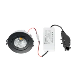 Arcchio downlight LED Jyra, negro, 4.000K