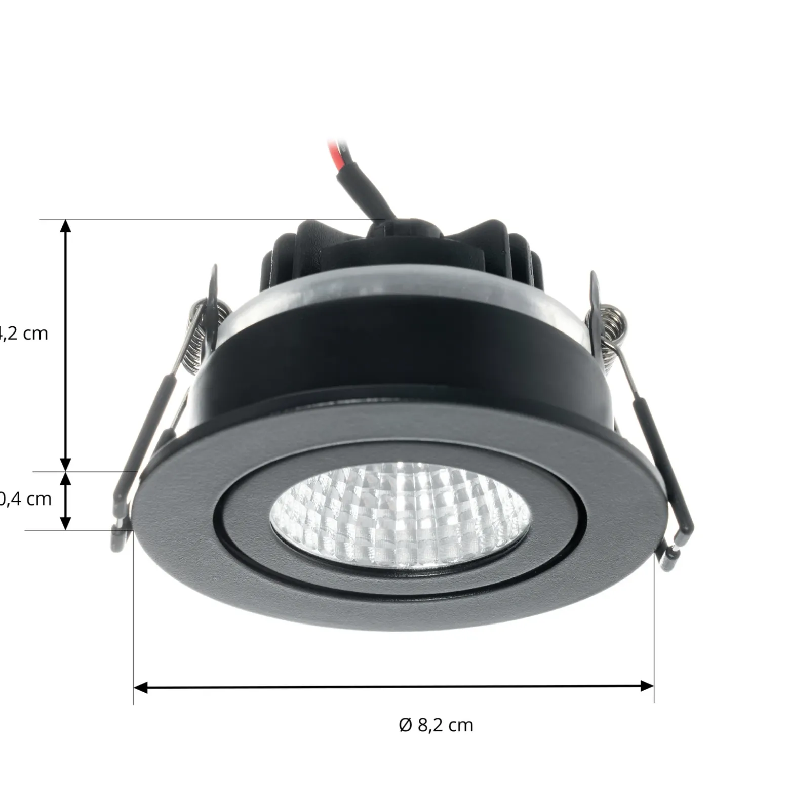 Arcchio downlight LED Jyra, negro, 4.000K