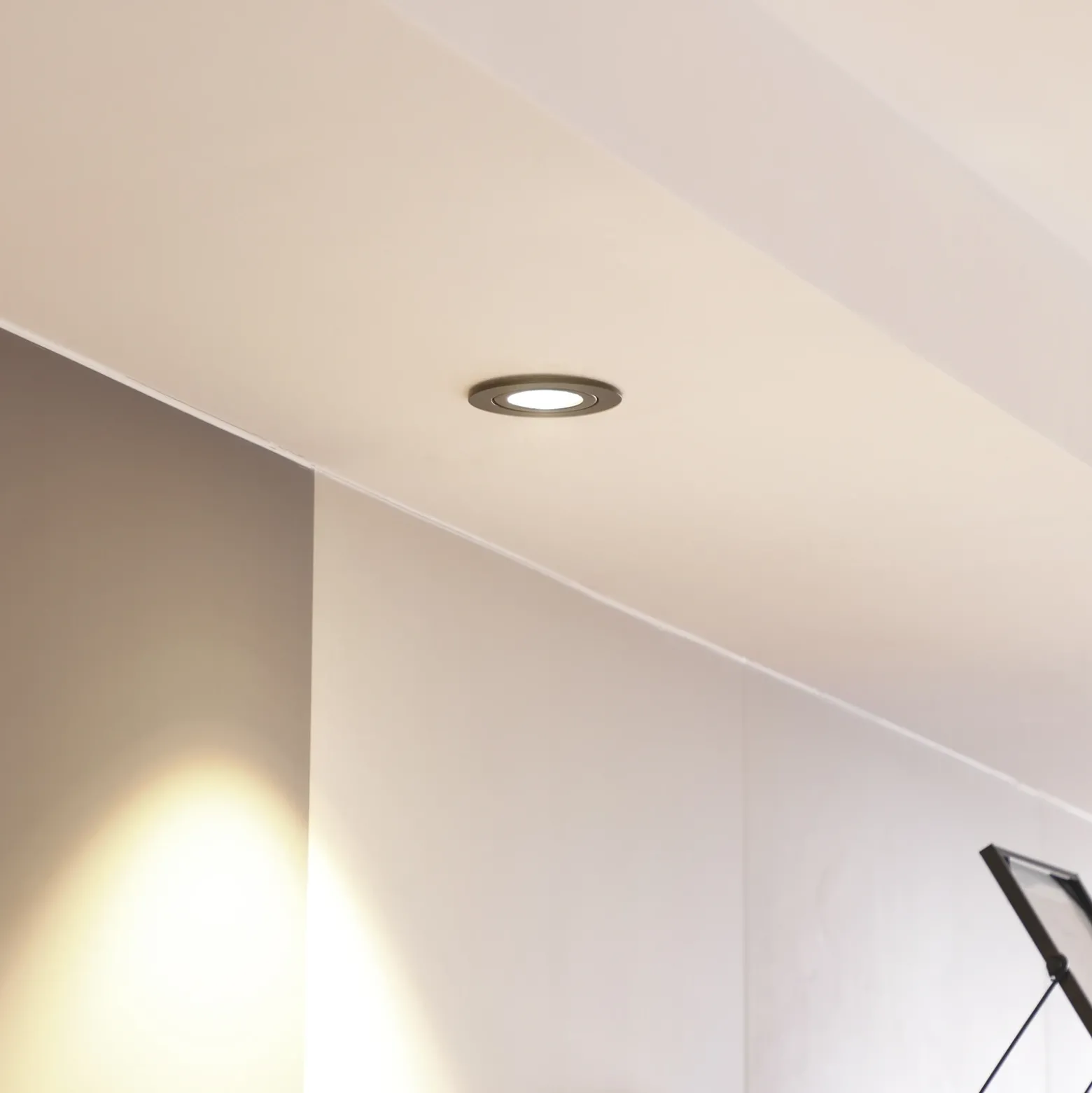 Arcchio downlight LED Jyra, negro, 2.700K
