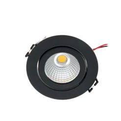 Arcchio downlight LED Jyra, negro, 2.700K