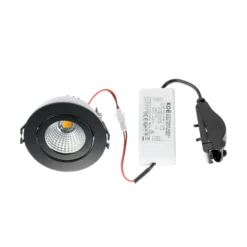 Arcchio downlight LED Jyra, negro, 3.000K